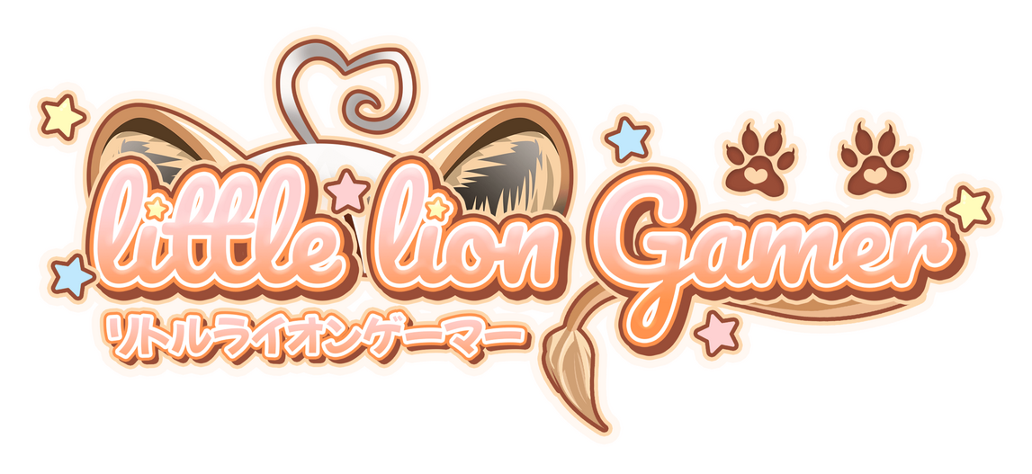 Human-lion hybrid VTuber, Little Lion, holding up the peace sign in front of a Savanna landscape.